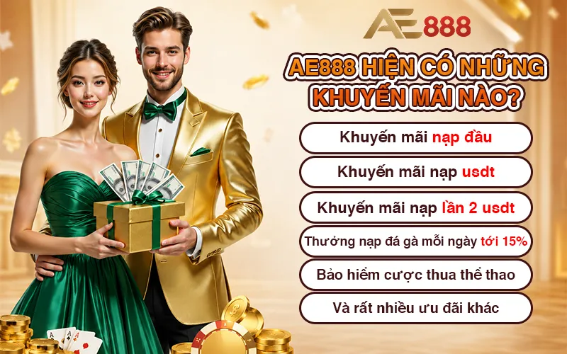 AE888 hiện có những khuyến mãi nào?